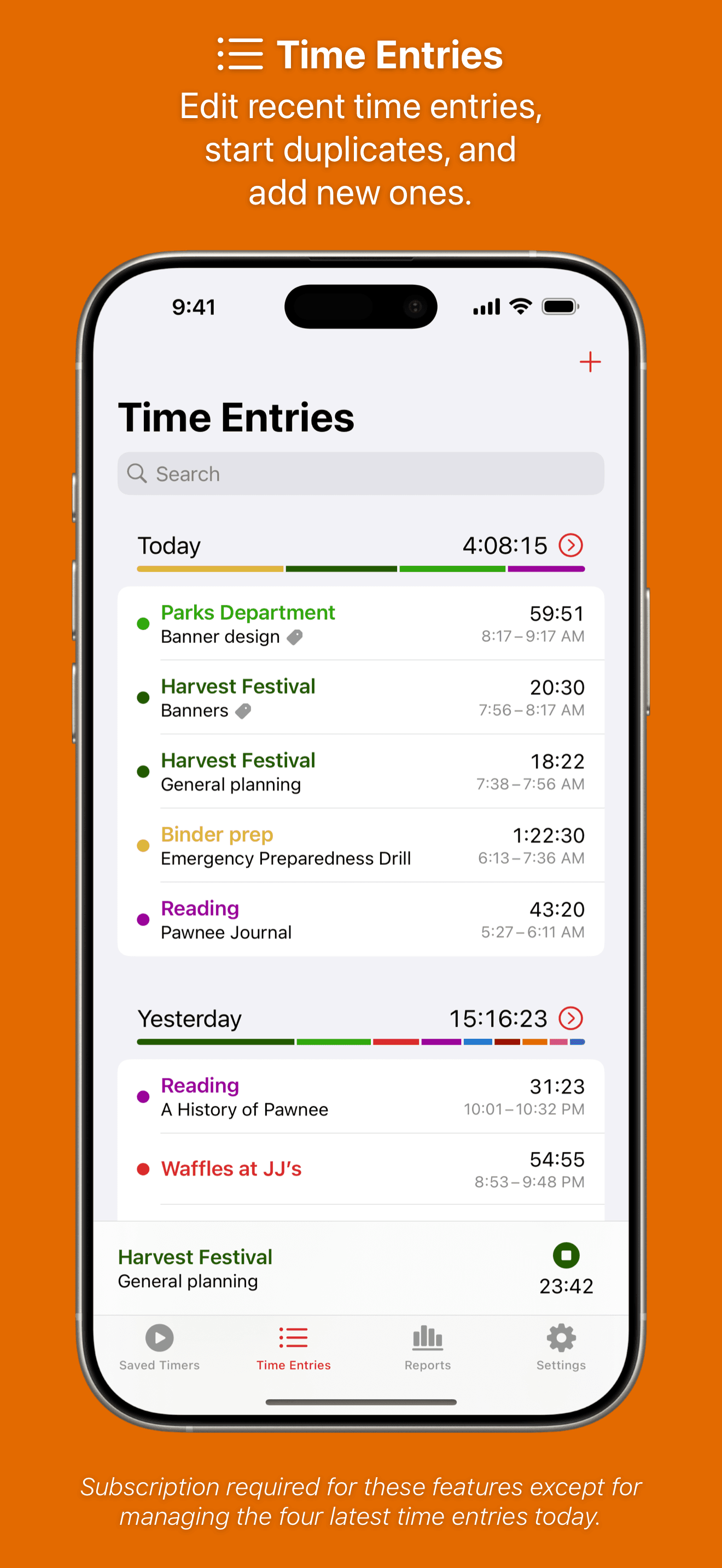 Timery: Time Tracker screenshot 2