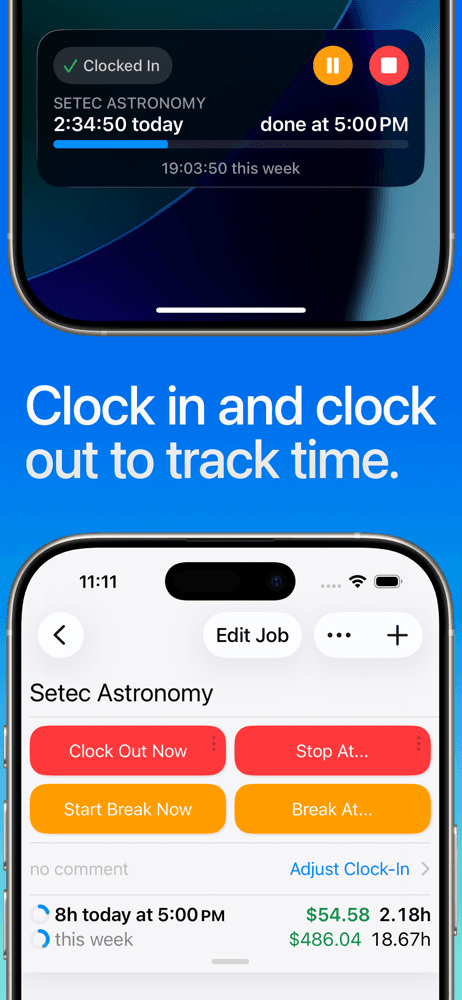 Hours Tracker: Time Tracking screenshot 1