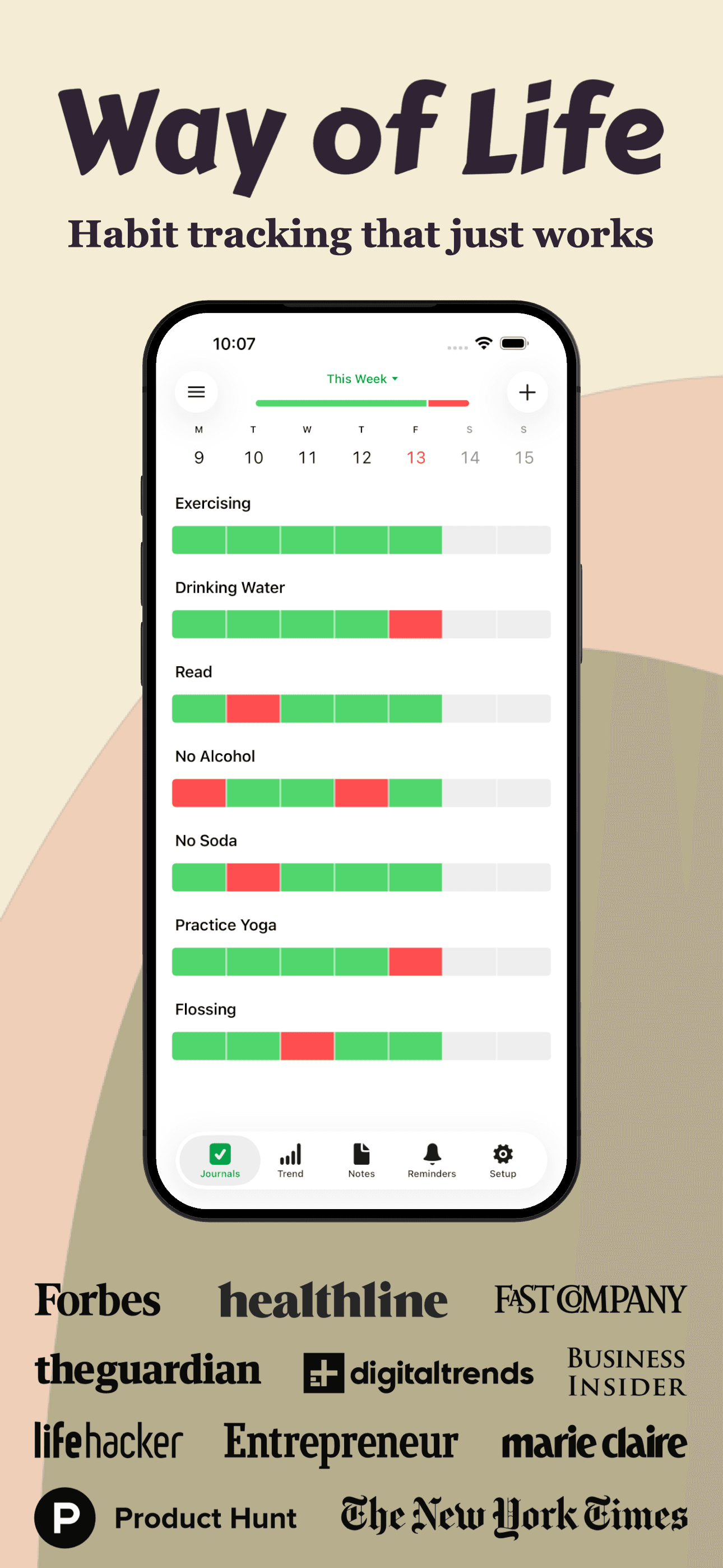 Way of Life - Habit Tracker screenshot 1