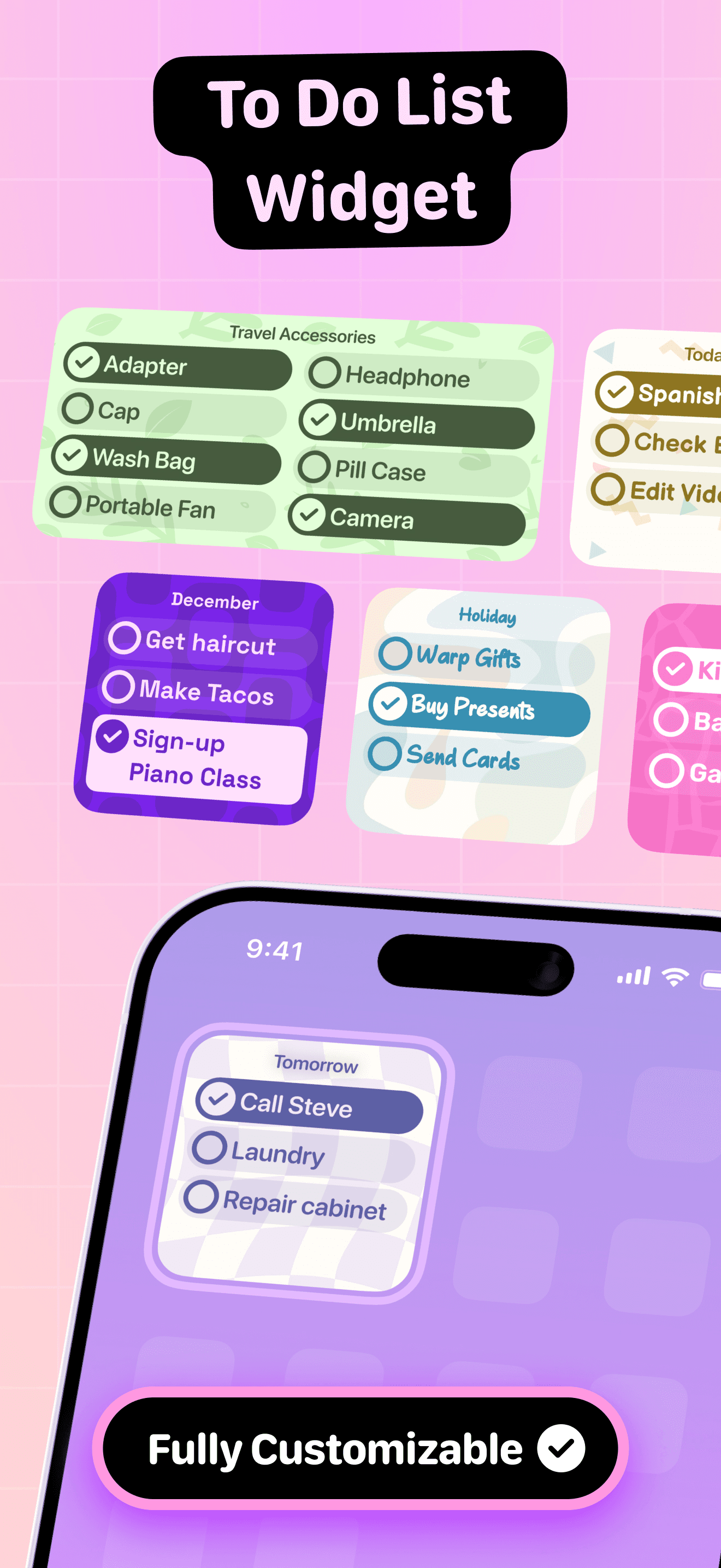 To Do List Widget screenshot 1