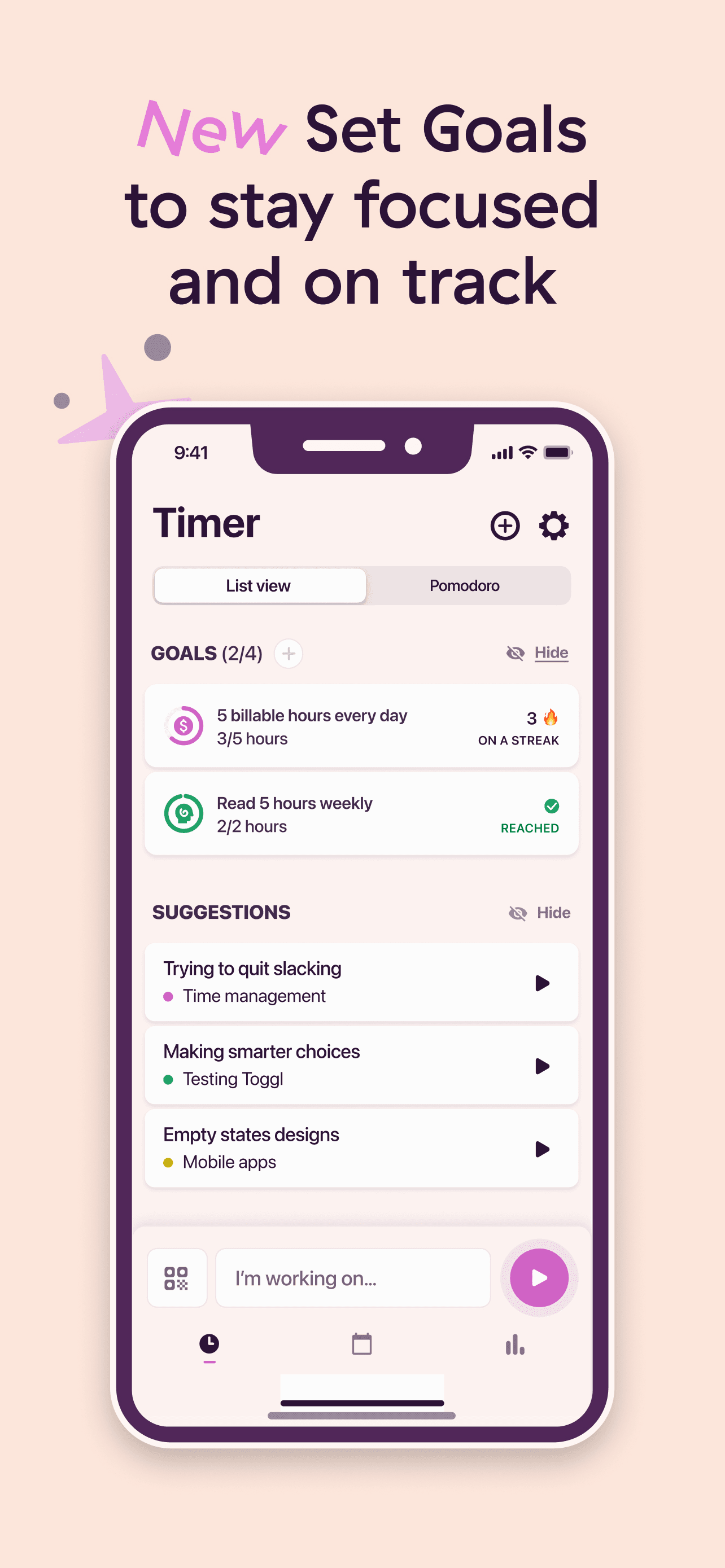 Toggl Track: Hours & Time Log screenshot 3
