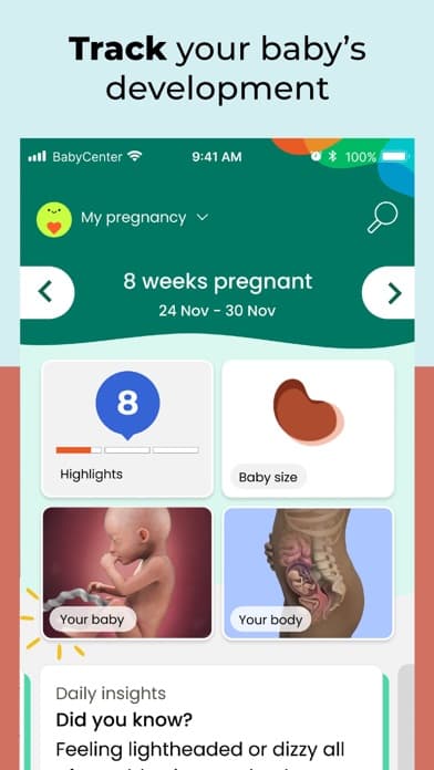 BabyCenter Pregnancy Tracker screenshot 2
