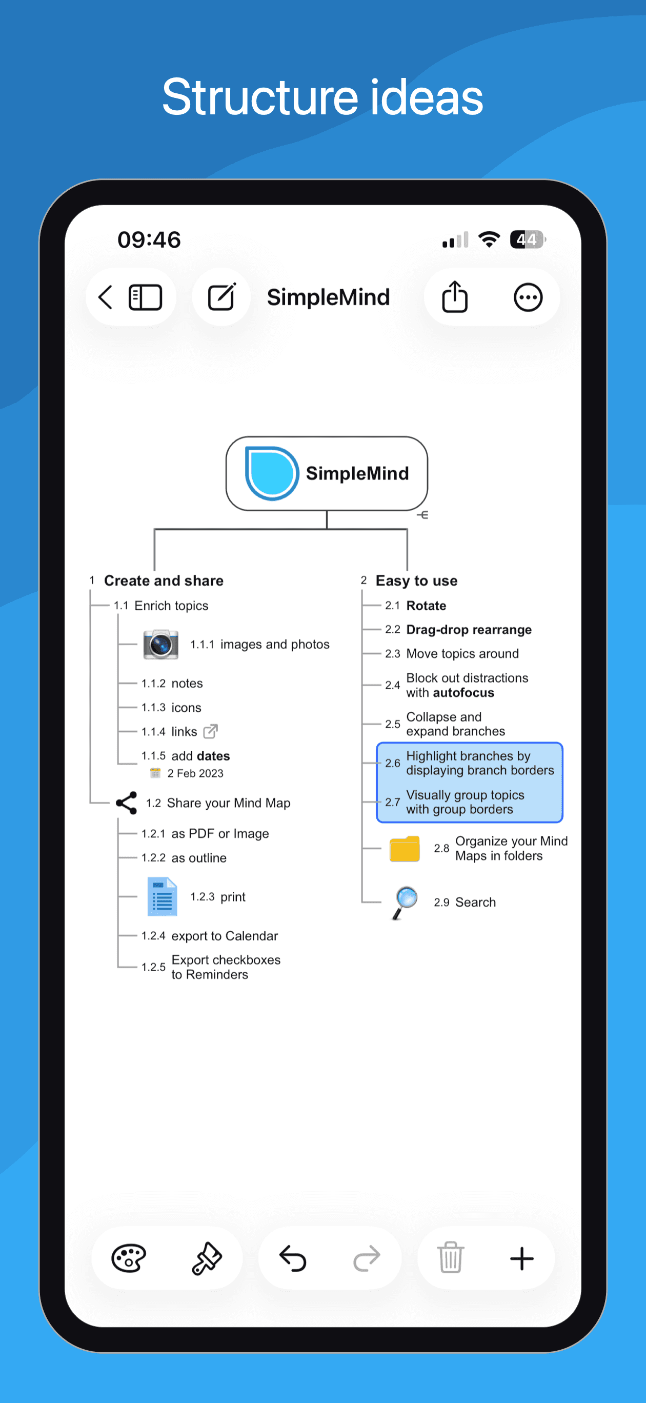 SimpleMind - Mind Mapping screenshot 3
