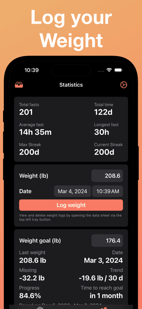 Intermittent Fasting Tracker: screenshot 2