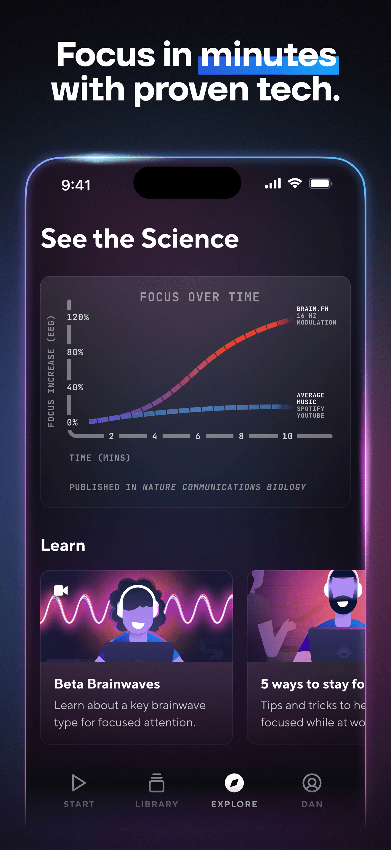 Brain.fm: Focus & Sleep Music screenshot 3
