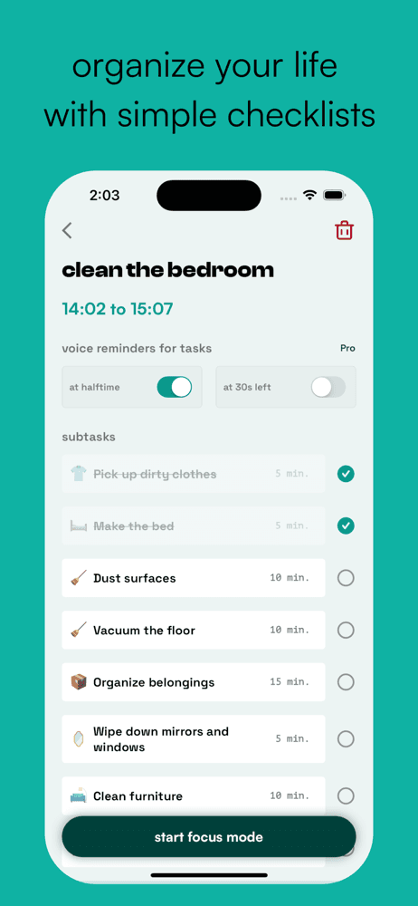 neurolist: AI Planner for ADHD screenshot 1