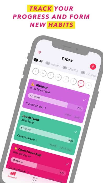Focus Habits - Daily Streaks screenshot 2