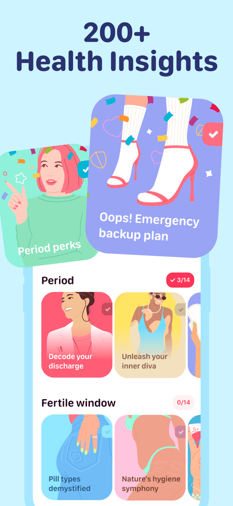 My period calendar Pinkllama screenshot 3