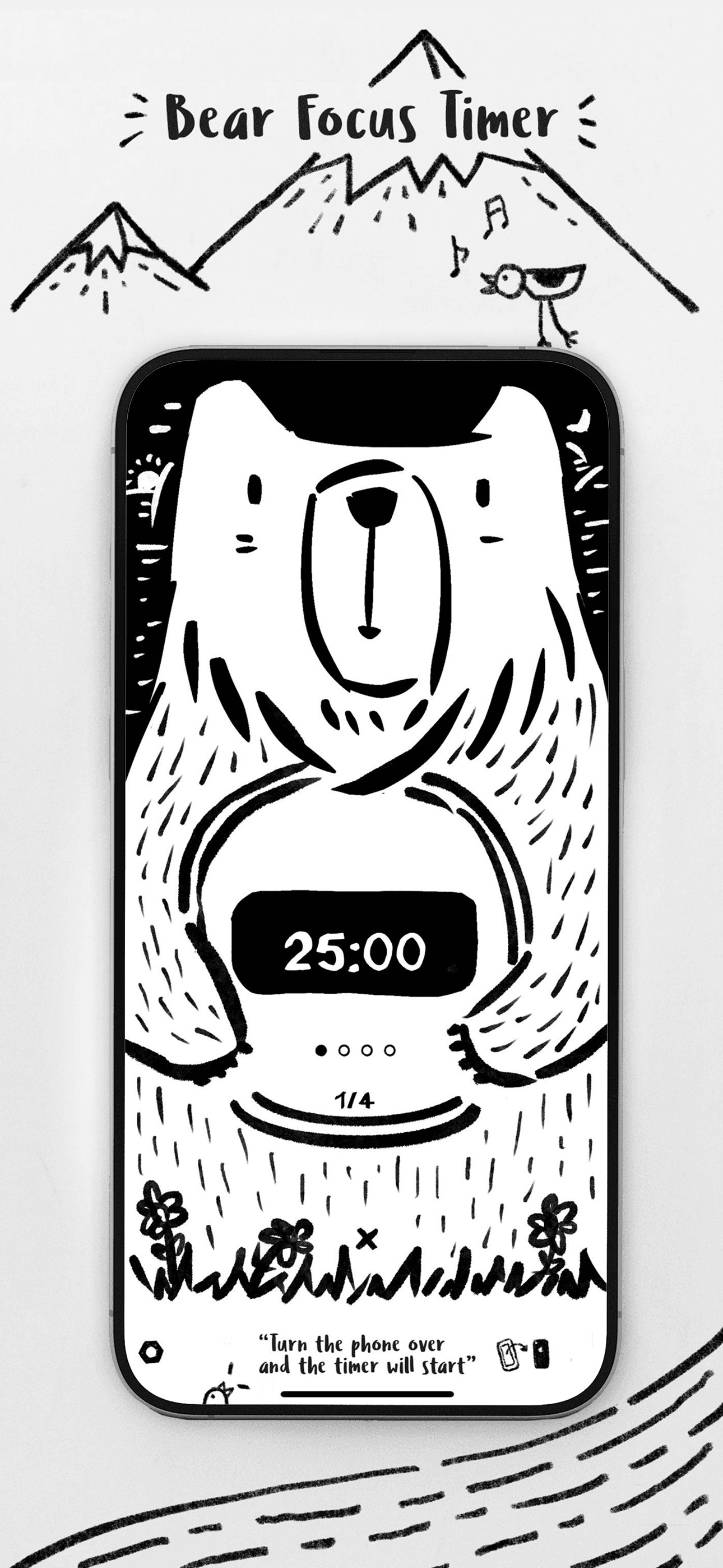 Bear Focus Timer : Pomodoro screenshot 1