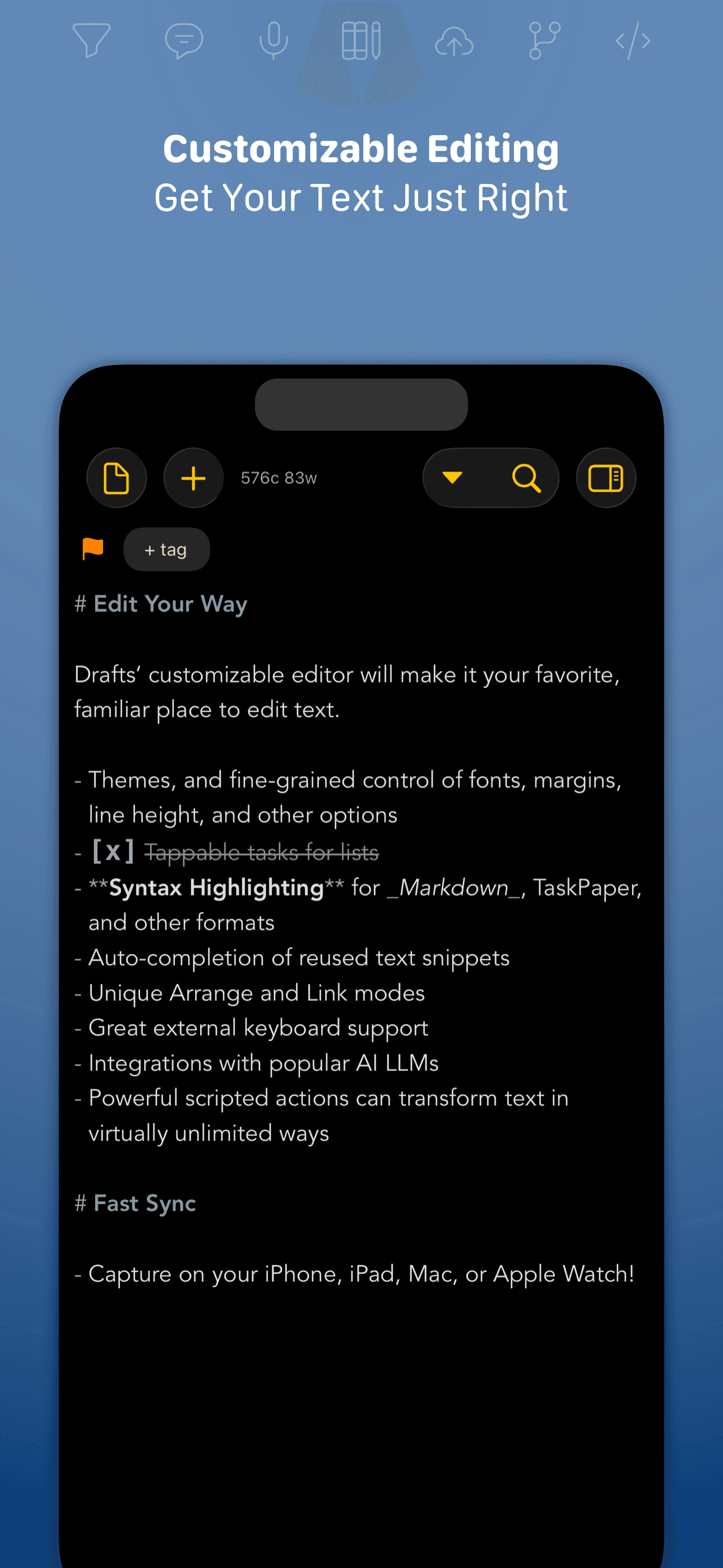 Drafts screenshot 2