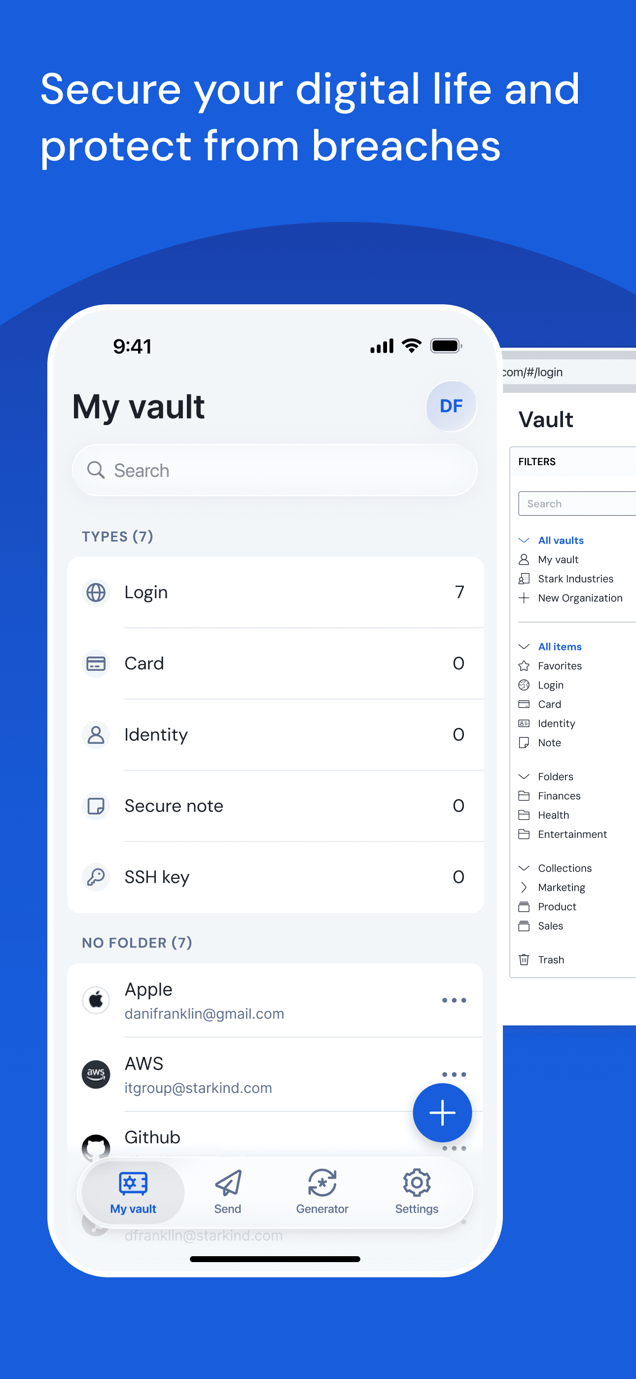 Bitwarden Password Manager screenshot 1