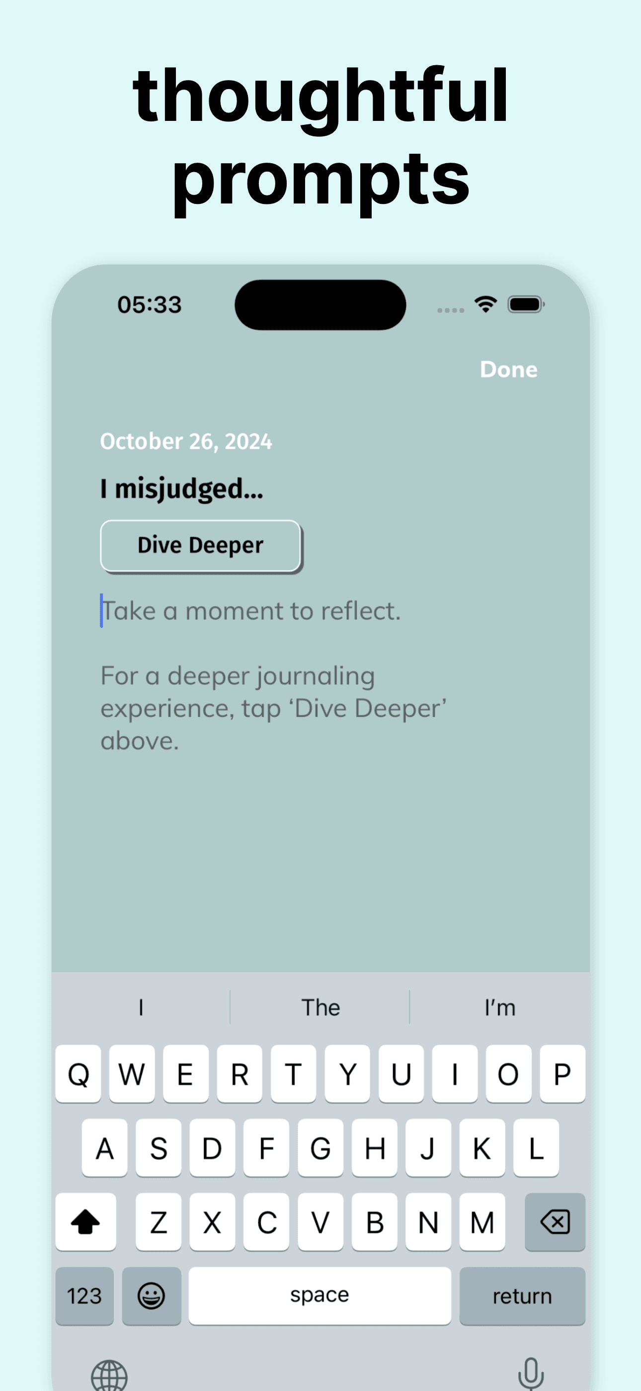 Prompted Journal - Shadow Work screenshot 3