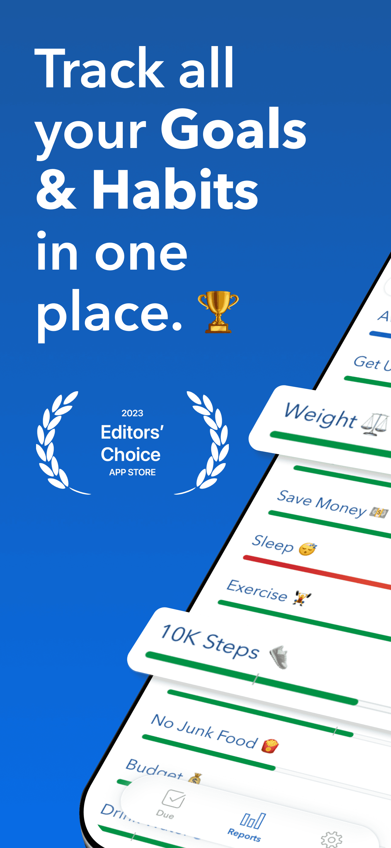 Strides: Habit Tracker + Goals screenshot 1