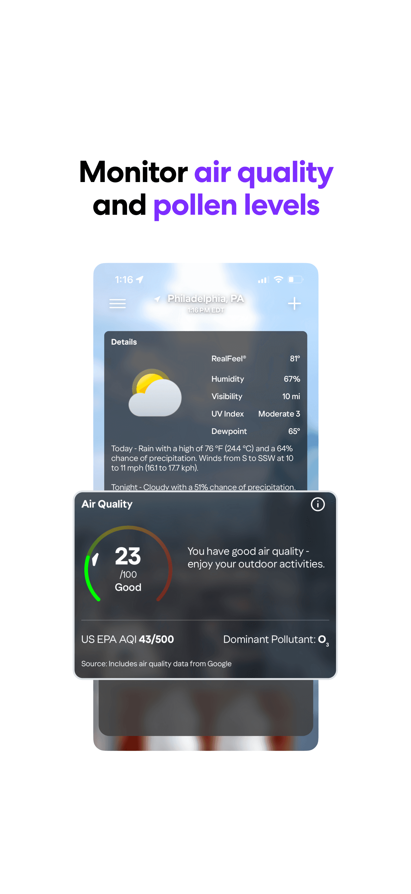 Yahoo Weather screenshot 2