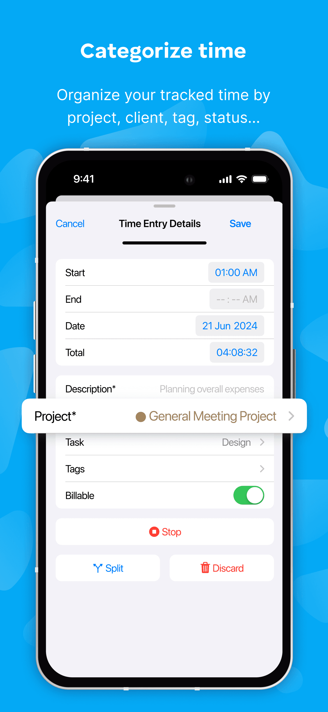 Clockify Time Tracker screenshot 3