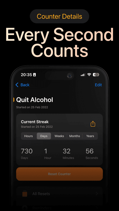 Days Since: Quit Habit Tracker screenshot 3