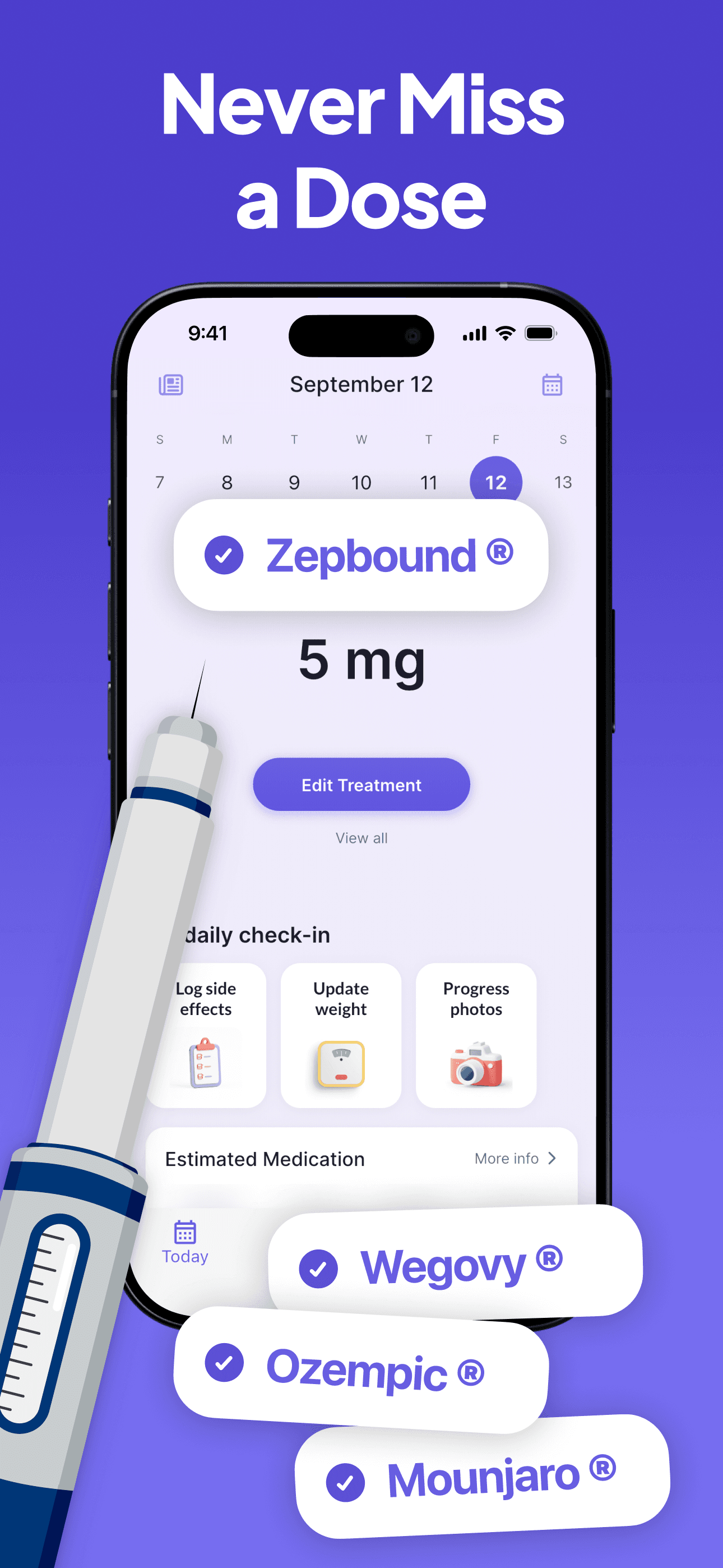 Zepbound Tracker by GlucoPal screenshot 3
