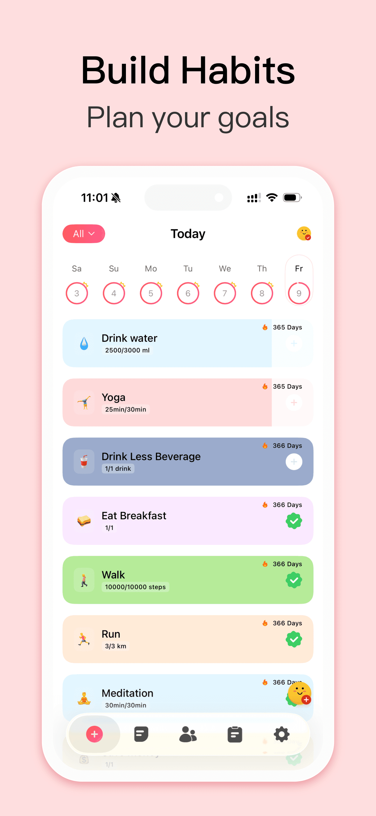 Habit Tracker screenshot 1