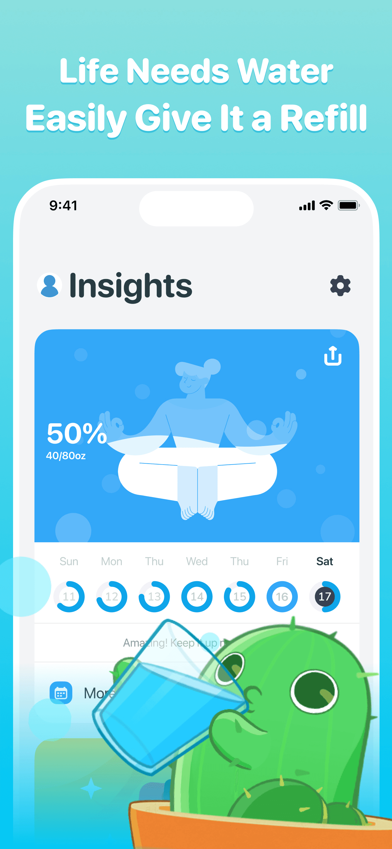 Plant Nanny Cute Water Tracker screenshot 3