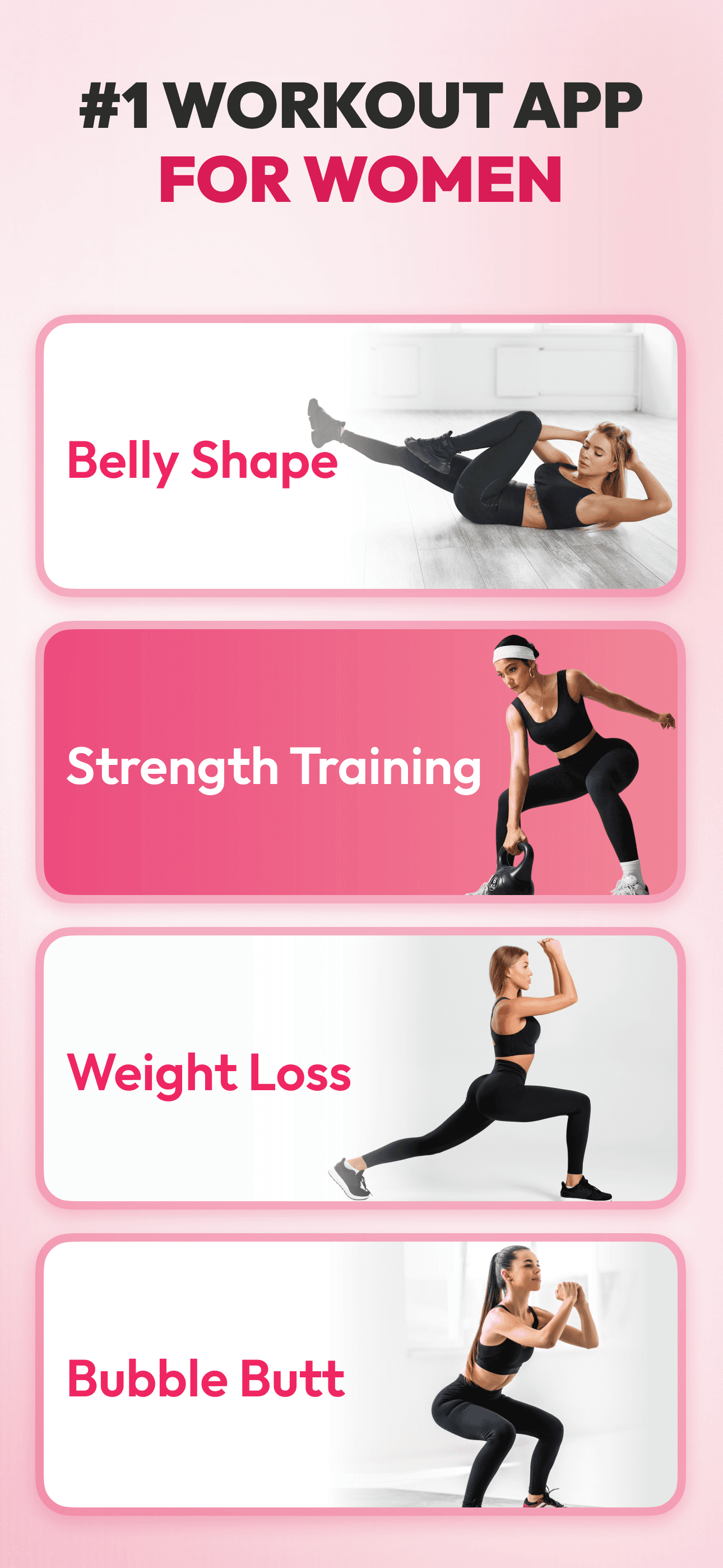Workout for Women: Home & Gym screenshot 1