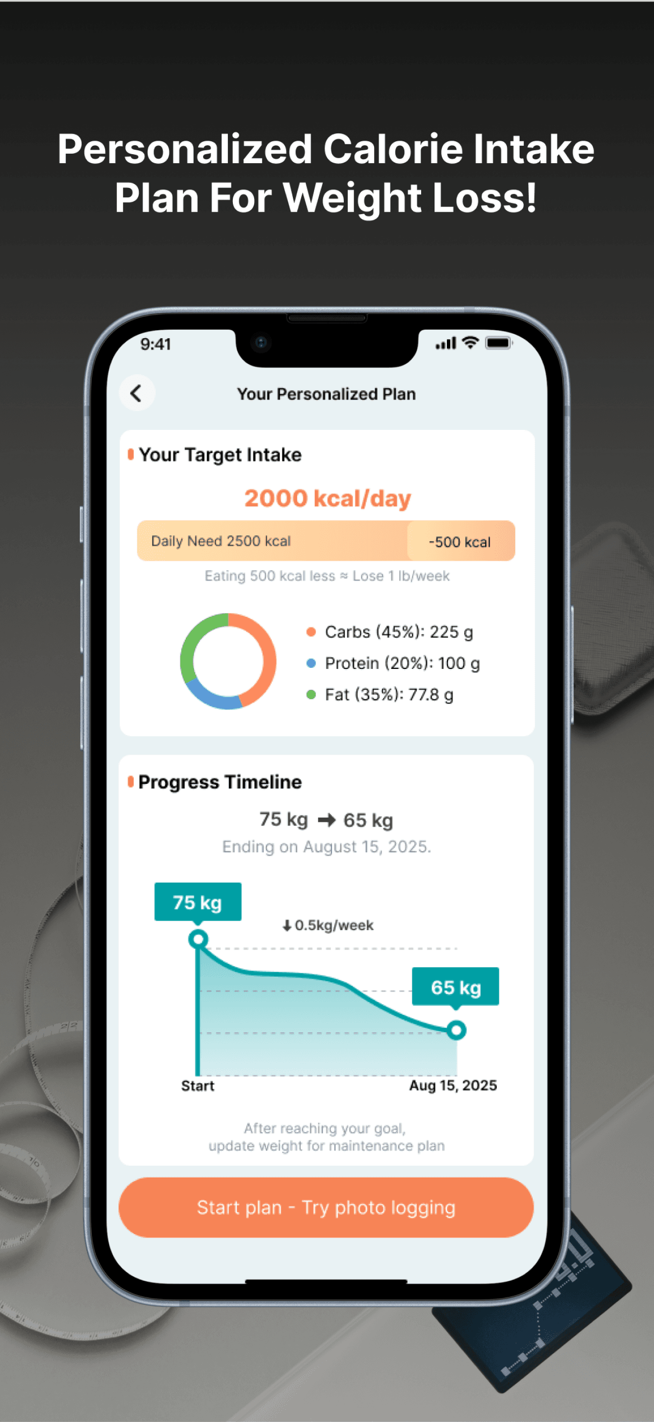 CaloPal - AI Calorie Tracker screenshot 1