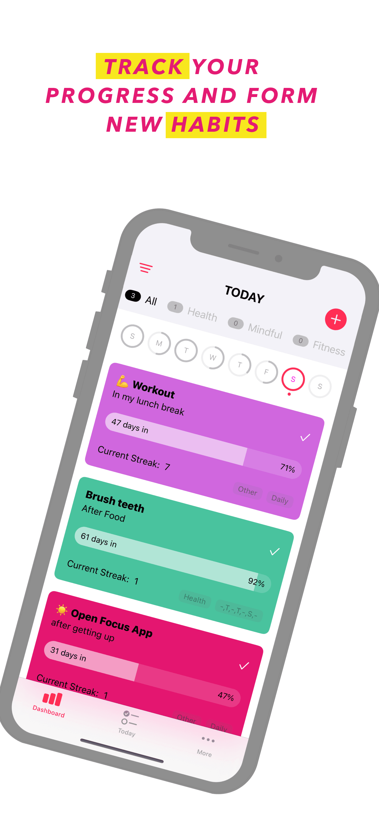 Focus Habits - Daily Streaks screenshot 2