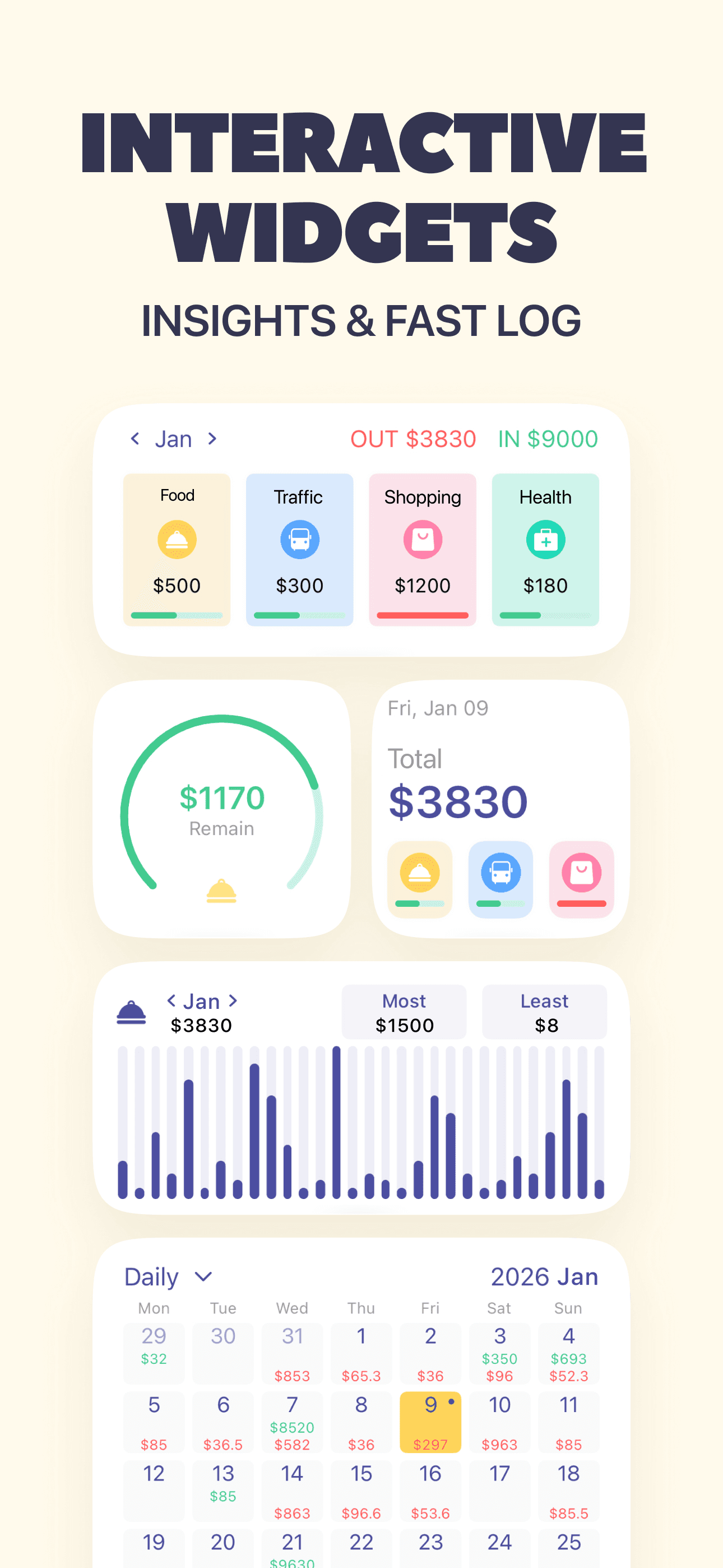 Budget app - spending tracker screenshot 2