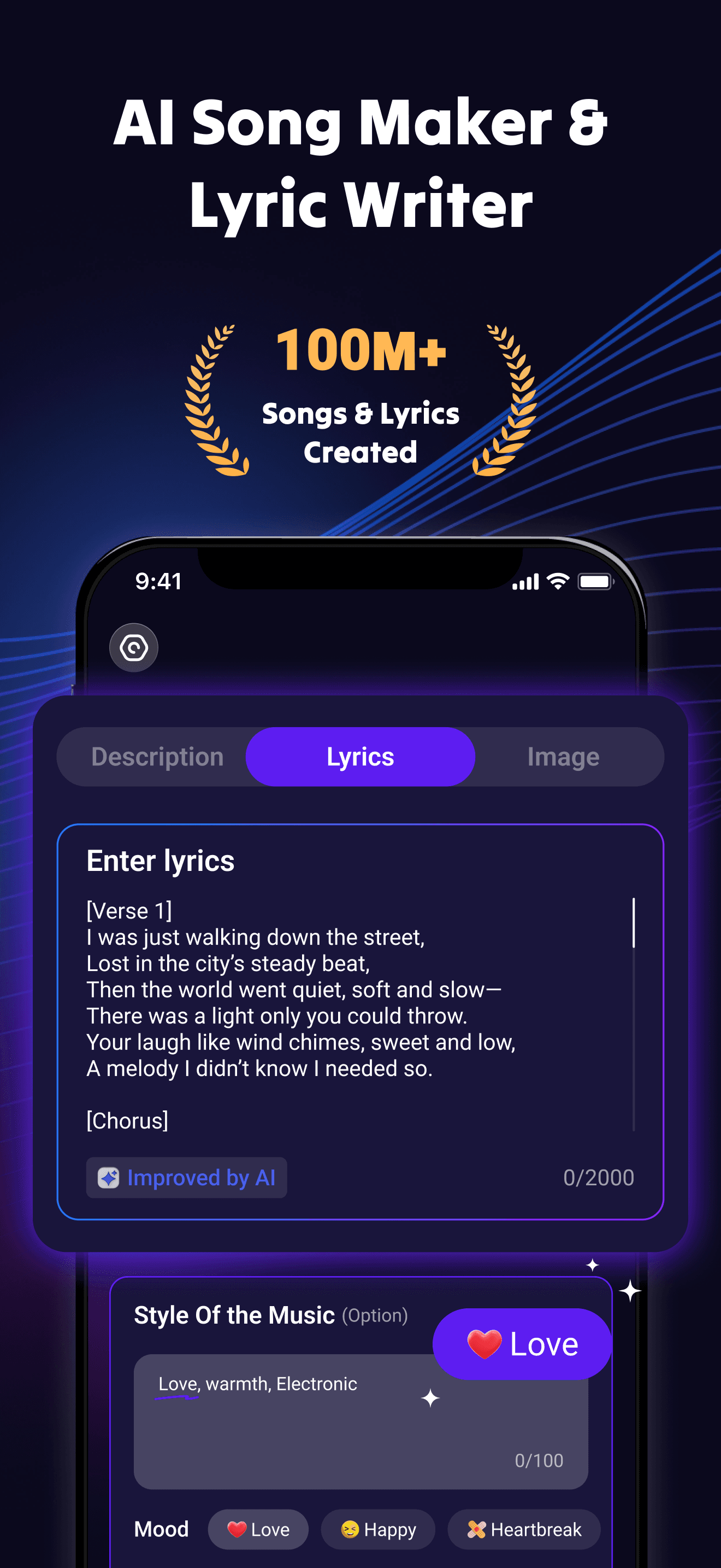 Rythmix - AI Music Generator screenshot 1