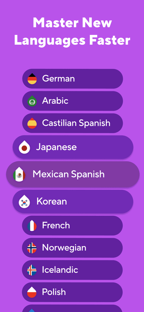 Drops: Language Learning Games screenshot 1