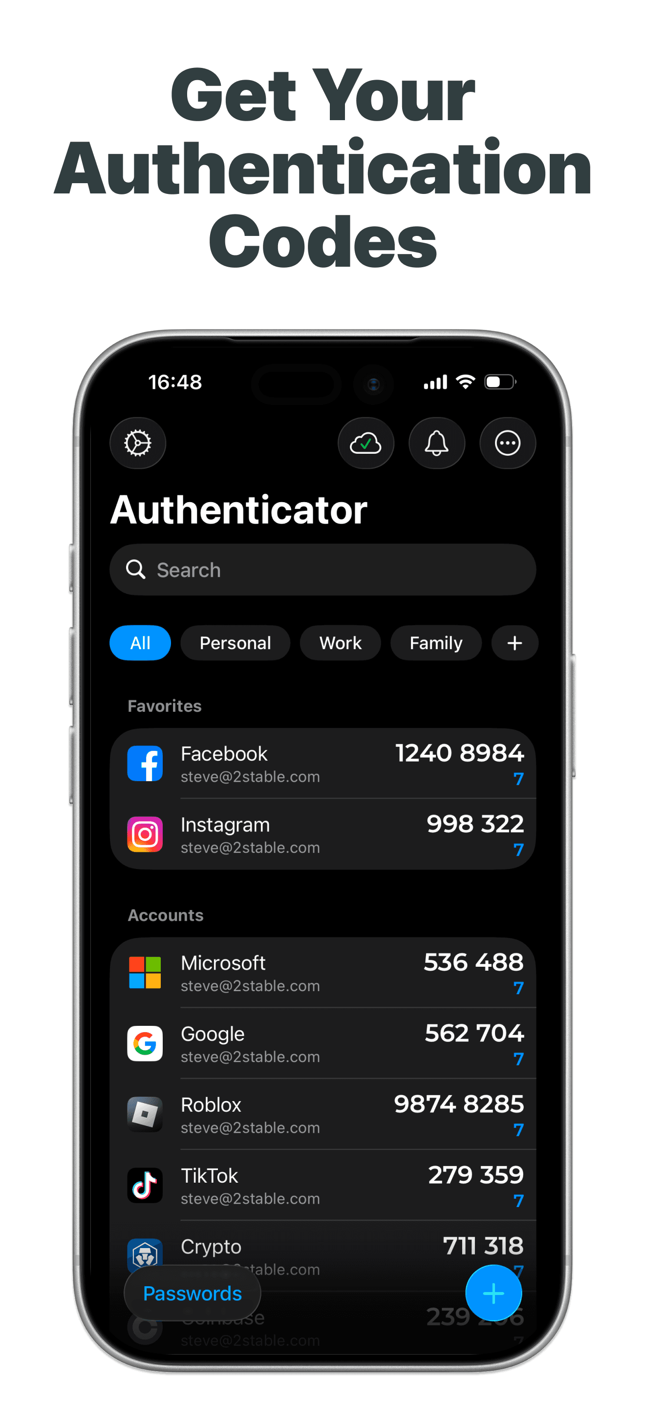 Authenticator App screenshot 1