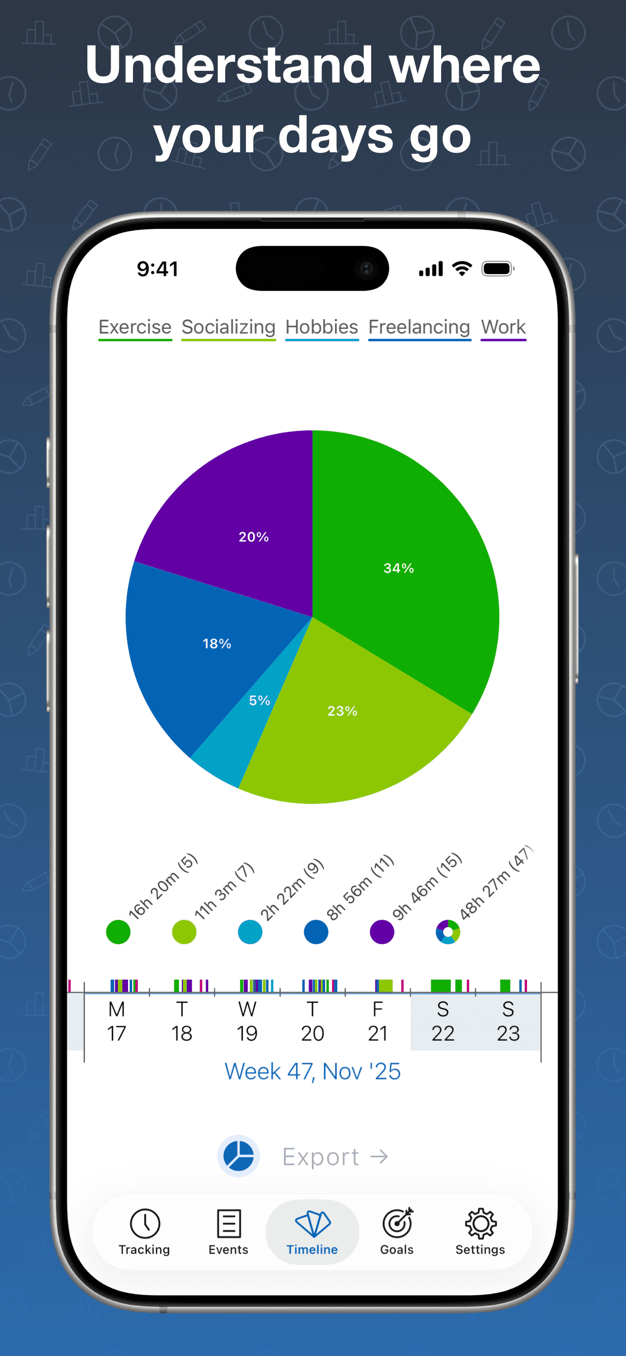 Timelines Time Tracking screenshot 2