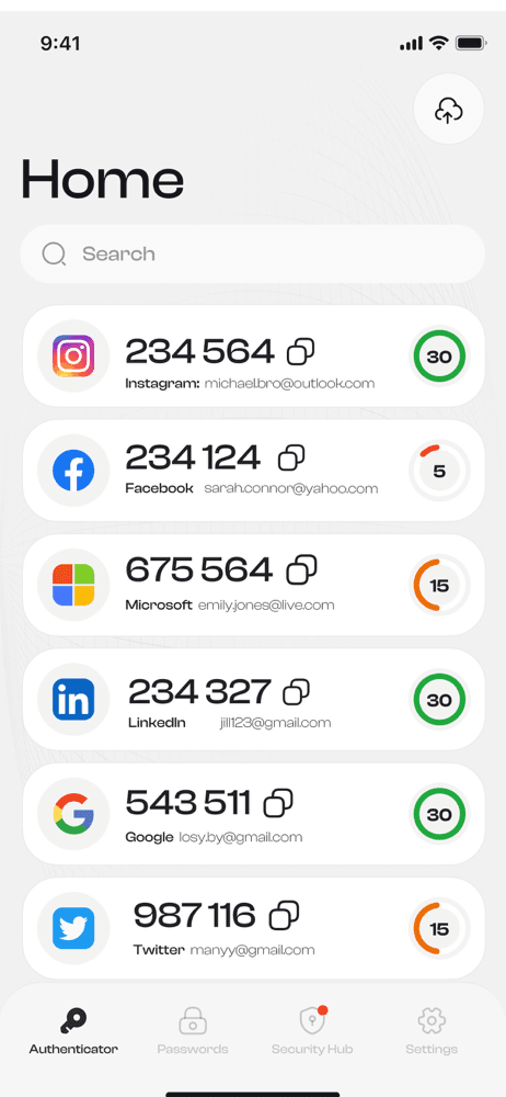 Authenticator - 2FA App screenshot 1