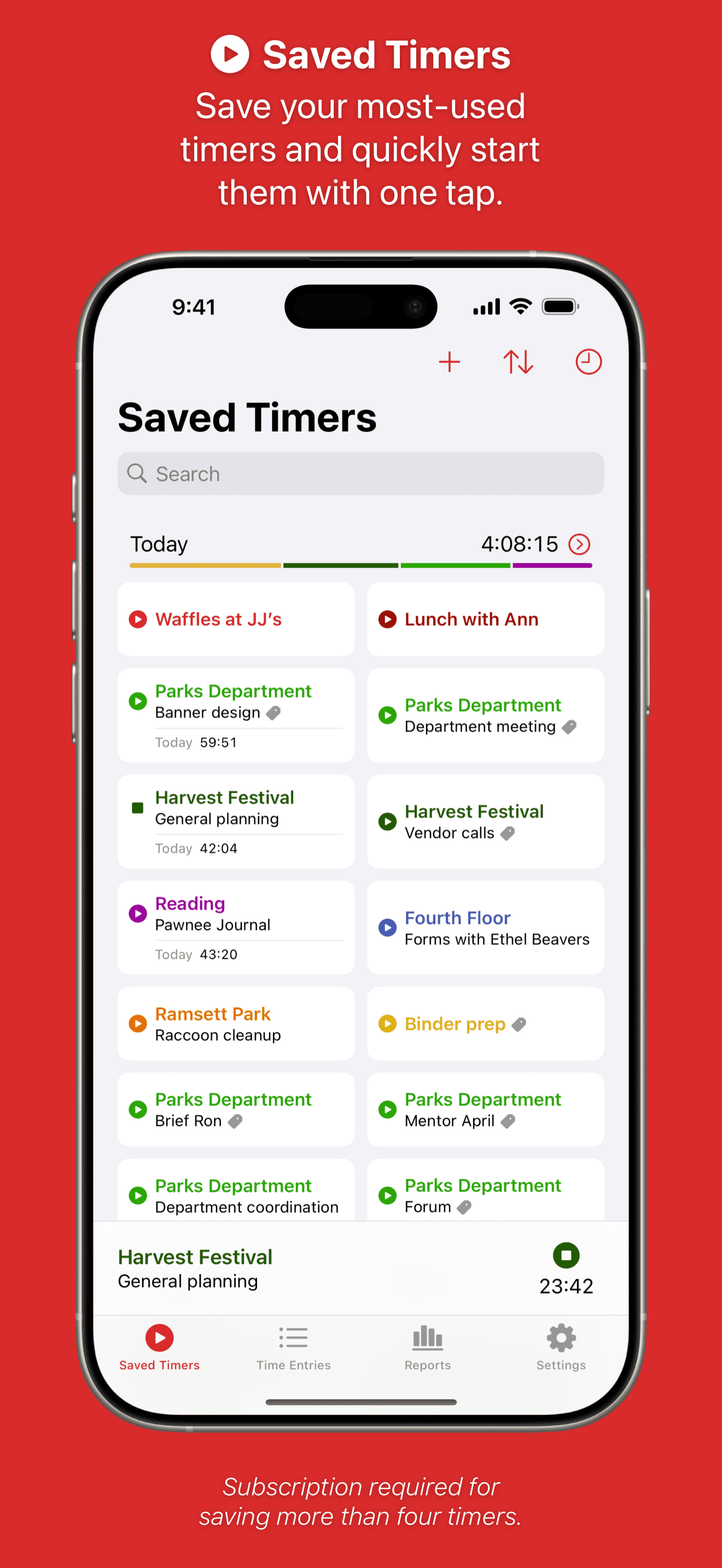 Timery: Time Tracker screenshot 1