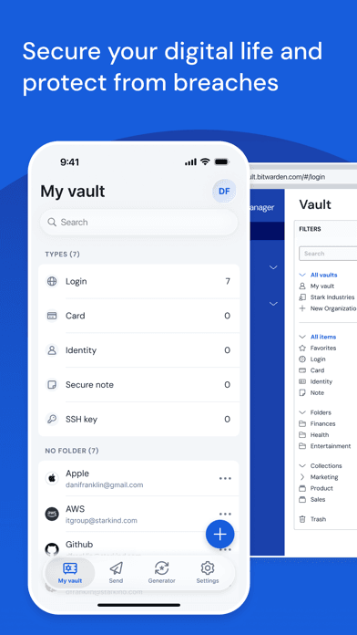 Bitwarden Password Manager screenshot 1