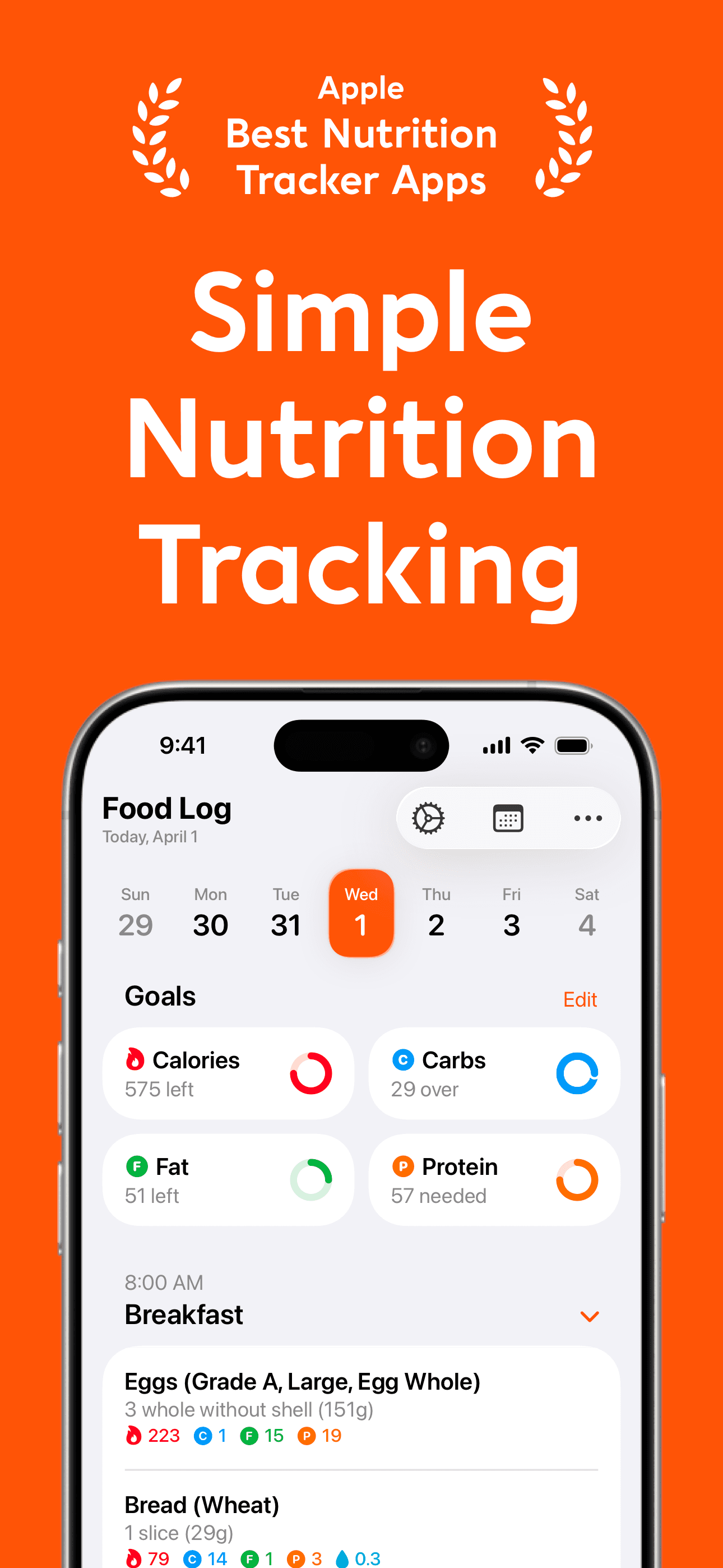 Nutrition Tracker: Foodnoms screenshot 1