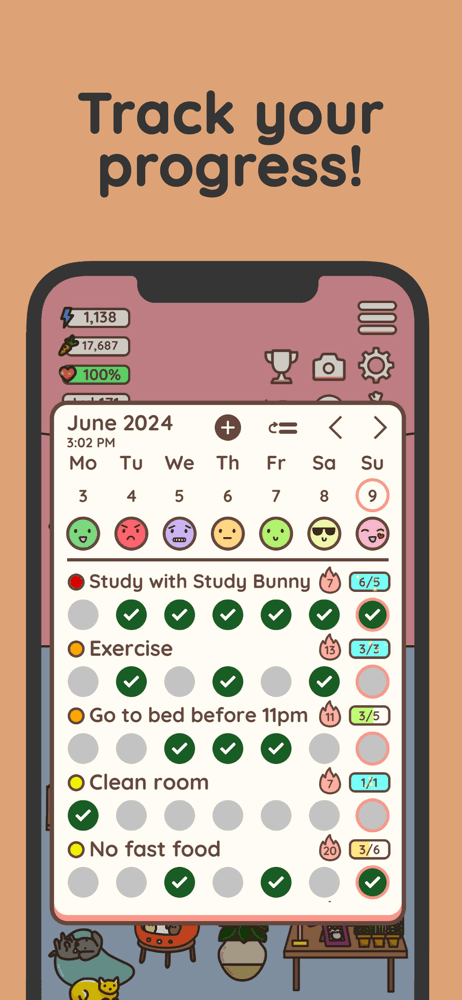 Habit Rabbit: Habit Tracker screenshot 2
