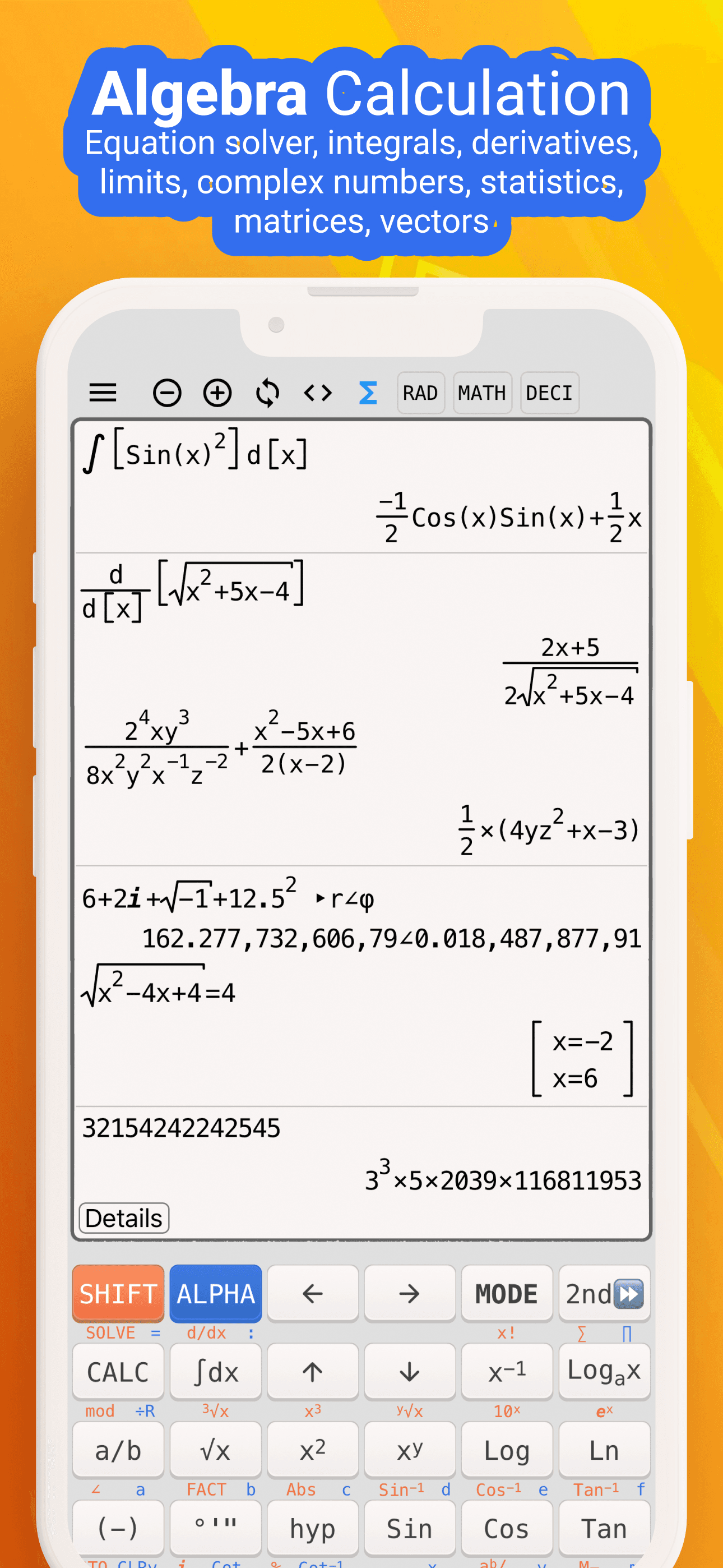 Scientific Calculator Plus 991 screenshot 3