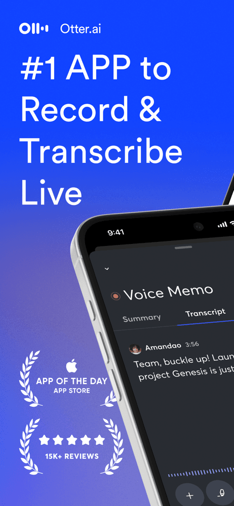 Otter Transcribe Voice Notes screenshot 1