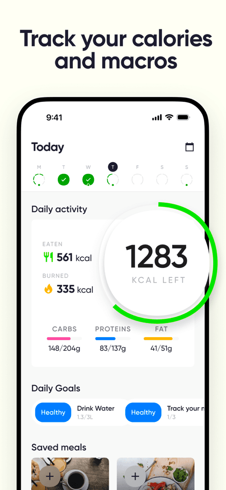 Nutrition Coach: Food tracker screenshot 1